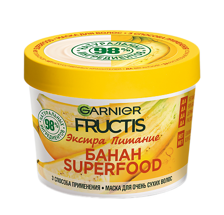 Garnier Fructis Маска для волос Superfood Банан 390 мл 1 шт