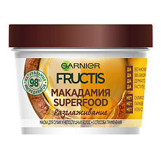 Купить Garnier Fructis Маска для волос Superfood Макадамия 390 мл 1 шт цена