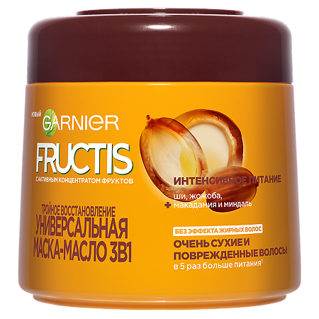 Garnier Fructis Маска для волос Тройное восстановление маска-масло 300 мл 1 шт