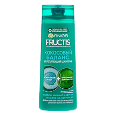 Купить Garnier Fructis Шампунь укрепляющий Кокосовый баланс 400 мл 1 шт цена