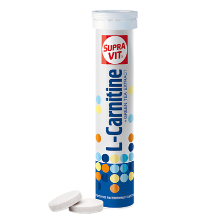 СупраВит / Supra VIT Л-Карнитин Плюс шипучие таблетки массой 4,0 г 20 шт