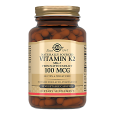 Изображение товара Solgar Витамин К2 натуральный (менахинон 7) 100 мкг / NaturalIy Sourced Vitamin K2 MK-7 from Natto Extract 100 mcg Vegetable Capsules капсулы массой 660 мг 50 шт
