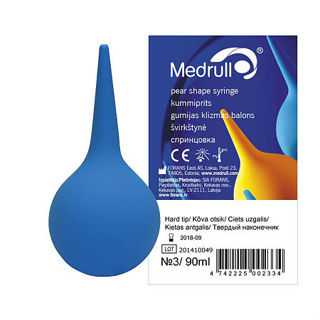Medrull Спринцовка пластизольная поливинилхлоридная для медицинских процедур Тип А 90 мл 1 шт