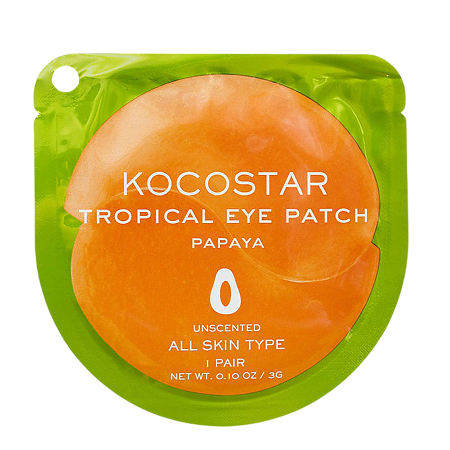 Kocostar Патчи гидрогелевые для глаз Тропические фрукты Папайя Eye Patch Papaya 1 пара 2 шт