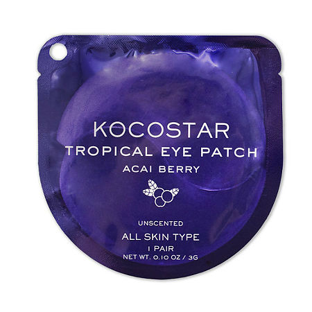 Kocostar Патчи гидрогелевые для глаз Тропические фрукты Ягоды Асаи Eye Patch Acai Berry 1 пара, 2 шт