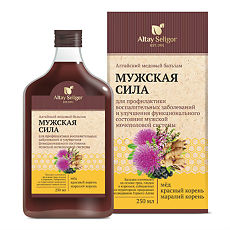 Купить Altay Seligor Алтайский медовый бальзам Мужская сила стекло/пластик 250 мл 1 шт цена