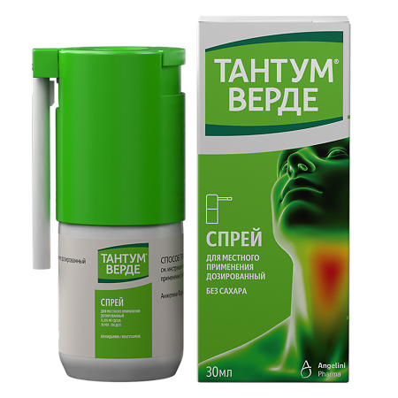 Тантум Верде спрей для местного применения 0,255 мг/доза 30 мл 1 шт