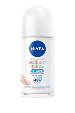 Изображение товара Nivea Антиперспирант шарик Эффект пудры Fresh 50 мл 1 шт