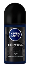 Изображение товара Nivea Men Антиперспирант шарик Антибактериальный эффект Ultra 50 мл 1 шт