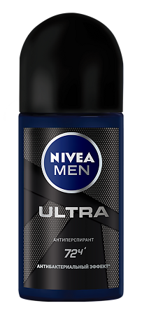 Изображение товара NIVEA MEN Ультра антиперспирант шарик 50 мл антибактериальный эффект