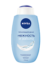Купить Nivea Гель-уход для душа Нежность и Забота 750 мл 1 шт цена