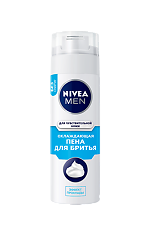 Купить Nivea Men Пена для бритья для чувствительной кожи Охлаждающая 200 мл 1 шт цена