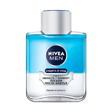 Nivea Men Лосьон после бритья 2 в 1 Свежесть + Комфорт 100 мл 1 шт