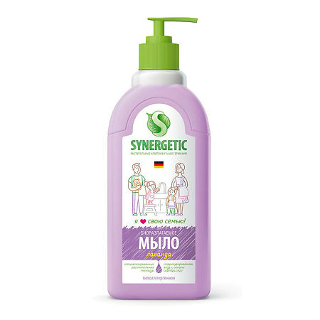 Изображение товара Synergetic Биоразлагаемое жидкое мыло Лаванда 0,5 л 0,5 л 1 шт