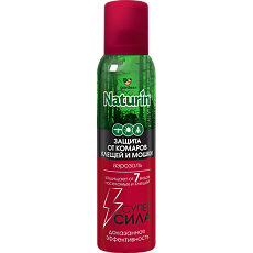Купить Gardex Naturin Супер Сила 3в1 Аэрозоль от комаров, клещей и мошки 150мл цена