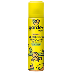 Изображение товара Gardex Baby Аэрозоль от комаров и мошки для детей с 1 года 80 мл 1 шт