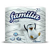 Familia Plus Туалетная бумага белая двухслойная 8 шт