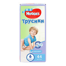 Купить Huggies Трусики-подгузники 6 для мальчиков 16-22 кг 44шт цена