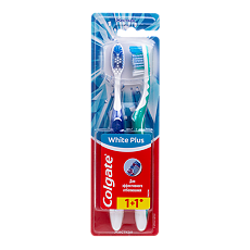 Купить Colgate Зубная щетка Отбеливающая Plus жесткая 2 шт цена