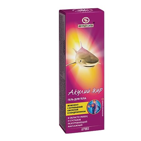 Изображение товара Акулий жир и Живокост с Муравьиной кислотой и Хондроитином Гель для тела 75мл 1 шт
