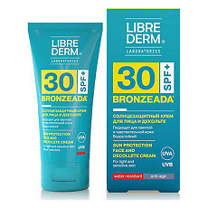 Купить Либридерм (Librederm) Bronzeada Солнцезащитный крем для лица и зоны декольте SPF30 50 мл 1 шт цена