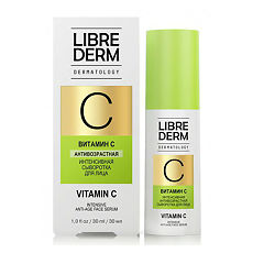 Купить Librederm Dermatology Витамин С сыворотка для лица интенсивная антивозрастная 30 мл 1 шт цена