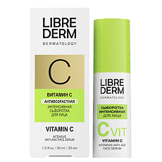 Изображение товара Librederm Dermatology Витамин С сыворотка для лица интенсивная антивозрастная 30 мл 1 шт