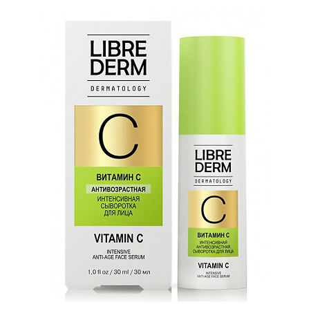 Изображение товара Librederm Dermatology Витамин С сыворотка для лица интенсивная антивозрастная 30 мл 1 шт