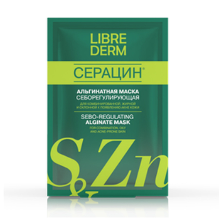 Изображение товара Альгинатная себорегулирующая маска Librederm Seracin для проблемной кожи 30 г