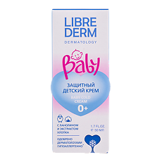 Купить Либридерм (Librederm) Baby Крем Cold-cream защитный детский с ланолином и экстрактом хлопка защитный 50 мл 1 шт цена