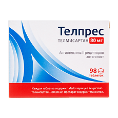 Купить Телпрес таблетки 80 мг 98 шт цена