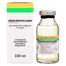 Изображение товара Левофлоксацин раствор для инфузий 5 мг/мл 100 мл фл 1 шт