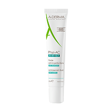 Купить A-Derma Phys-AC Perfect Флюид против дефектов кожи склонной к акне 40 мл 1 шт цена