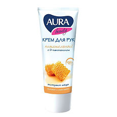 Купить Aura Beauty Крем для рук питательный с D-пантенолом и экстрактом меда 75 мл 1 шт цена