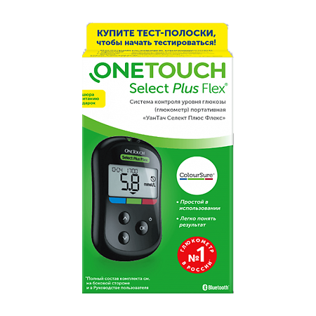 Глюкометр One Touch Select Plus Flex, 1 шт