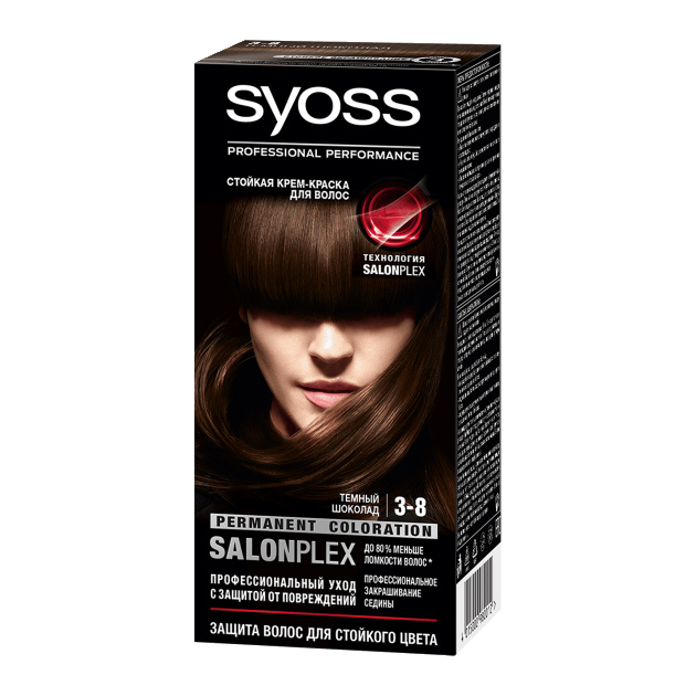 Изображение товара SYOSS Color Краска для волос 3-8 Темный шоколад 115 мл 1 шт Изображение товара SYOSS Color Краска для волос 3-8 Темный шоколад 115 мл 1 шт