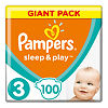 Подгузники Памперс (Pampers) Sleep & Play 6-10 кг р.3 100 шт.