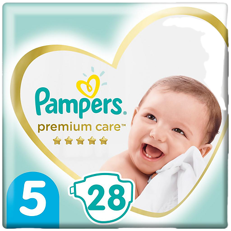 Подгузники Памперс (Pampers) Premium Care 11+ кг р.5 28 шт