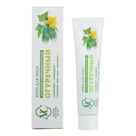 Изображение товара Невская косметика Огуречный Крем для лица 40 мл для жирной кожи и Т-зоны