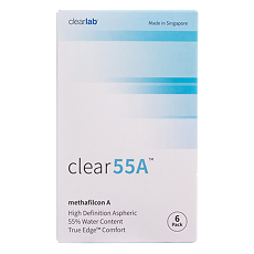 Купить Контактные линзы Clear 55A на месяц +0,50 6шт цена