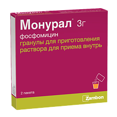 Купить Монурал гранулы д/приг суспензии для приема внутрь 3 г 2 шт цена