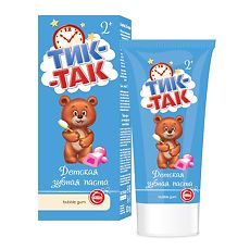 Купить Тик-Так Зубная паста Bubble gum 2+ 62 г 1 шт цена