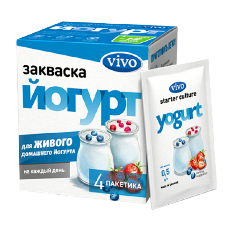 ВИВО ЗАКВАСКА ЙОГУРТ 0,5Г. №1 ПАК. [VIVO]