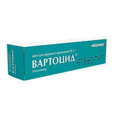 Купить Вартоцид крем для наружного применения 5 % 5 г 1 шт цена
