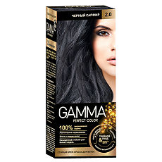 Изображение товара Gamma Perfect color Крем-краска для волос 2.0 черный сапфир 1 шт
