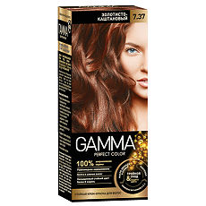 Купить Gamma Perfect color Крем-краска для волос 7.37 золотисто-каштановый 1 шт цена