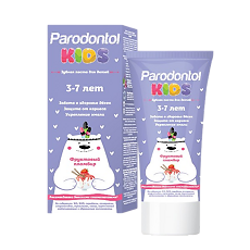 Купить Пародонтол Kids Зубная паста для детей от 3-7 лет фруктовый пломбир 62 г 1 шт цена