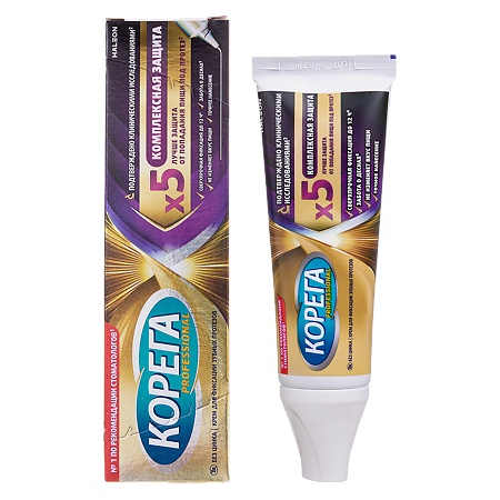 Корега крем для фиксации зубных протезов Комплексная защита 40 мл 1 шт