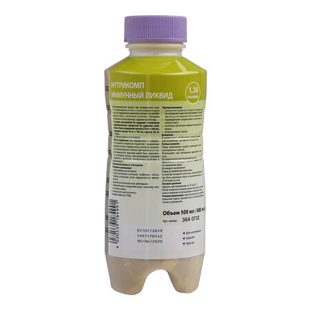 Нутрикомп Иммунный ликвид пластиковая бутылка 500 мл 1 шт