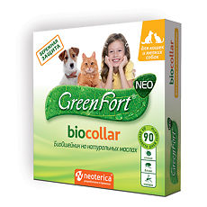 Купить GreenFort neo Био Ошейник для кошек и мелких собак 40см 1 шт цена